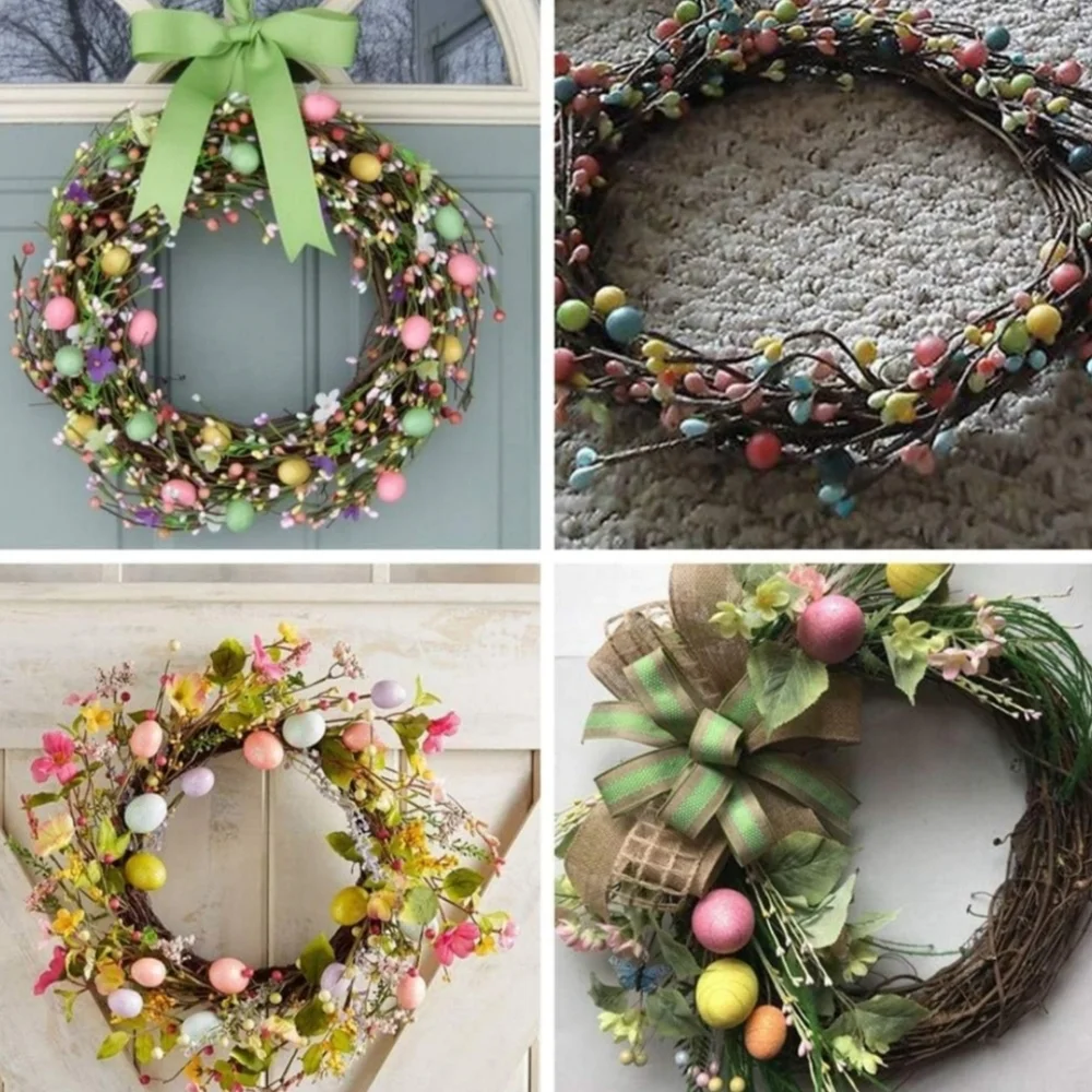 Pastel Color Floral Easter Pick Stem Spray for Crafts‎ Wreaths Spring Home Décor